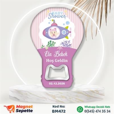 Deniz Altı Temalı Hoş Geldin Magnet