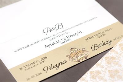 İnce Gold Detaylı Fenomen Davetiye