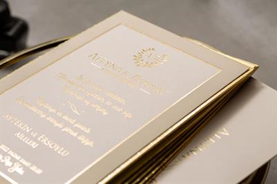 Lüks Tasarımlı İklim Wedding Davetiye