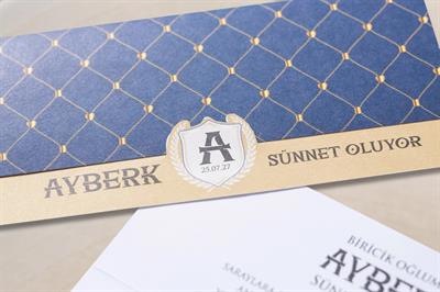 Yatay Diktörtgen Sünnet Davetiyesi