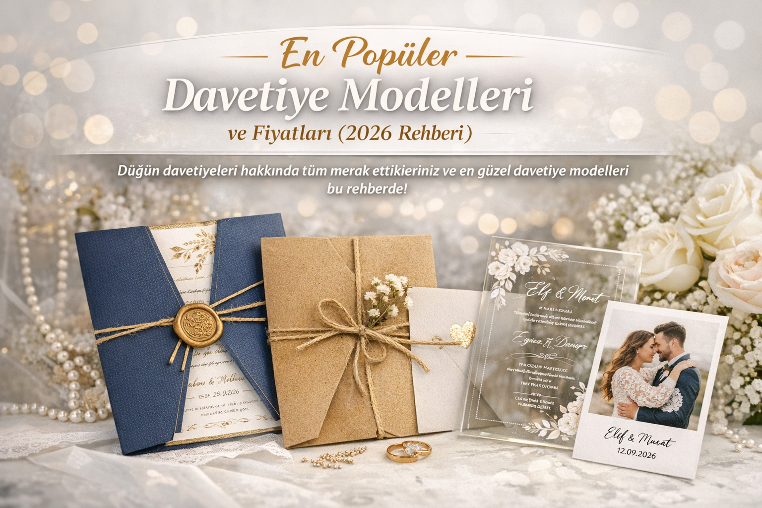 en popüler düğün davetiyesi modelleri ve davetiye fiyatları