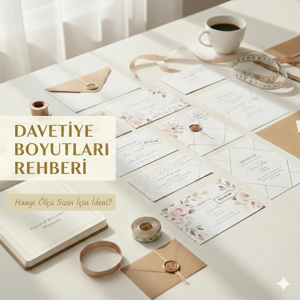 Davetiye Boyutları ve Standart Ölçü Tablosu Rehberi