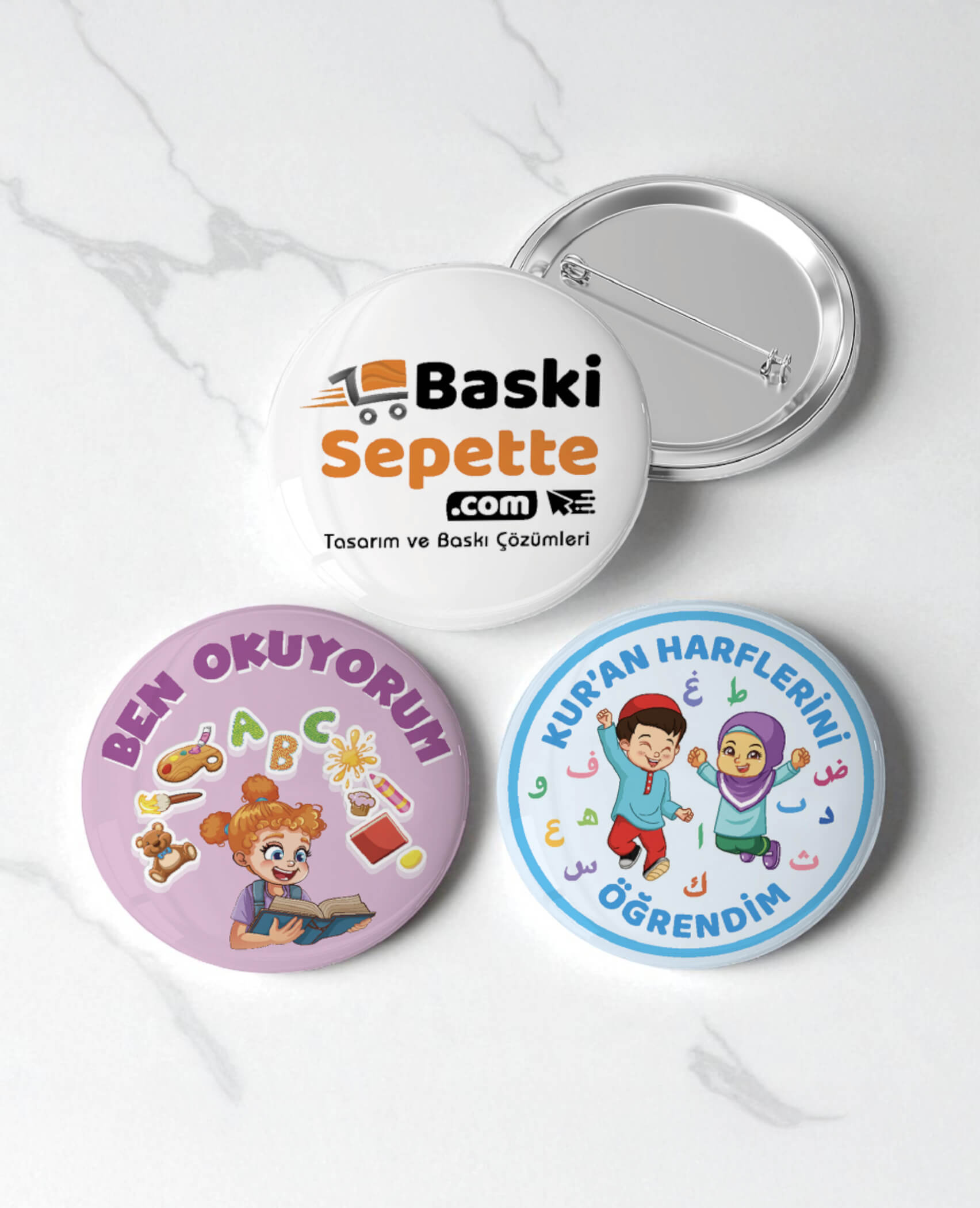 Buton İğneli Rozet