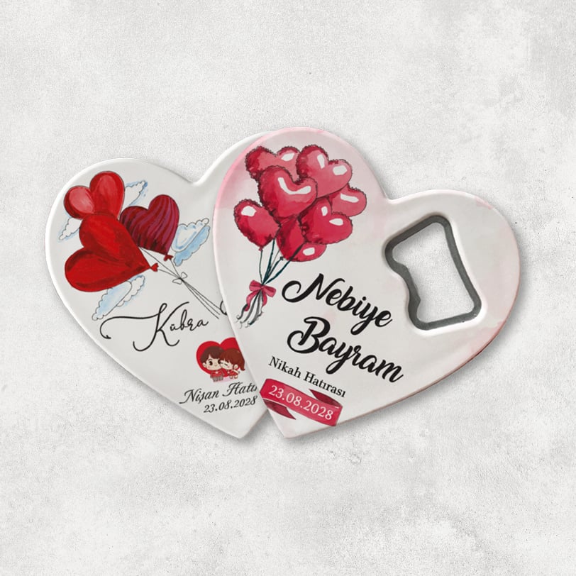 Kalpli Düğün Magnet