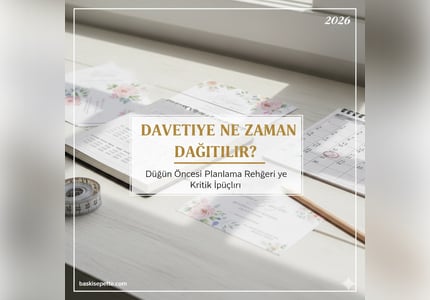 Davetiye Ne Zaman Dağıtılır? 2026 Düğün Takvimi Rehberi