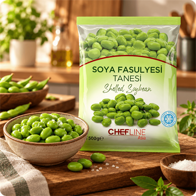 Chefline Asia Soya Fasulyesi Tanesi 500 g – Dondurulmuş Edamame