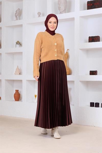 Angora Kısa Hırka Camel