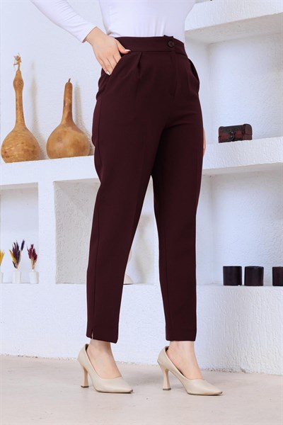 Atlas Pantolon Bordo
