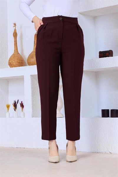Atlas Pantolon Bordo