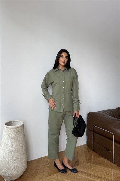 Gabardin Pantolon Haki