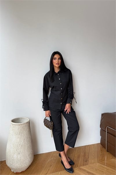 Gabardin Pantolon Siyah