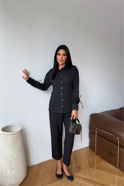 Gabardin Pantolon Siyah
