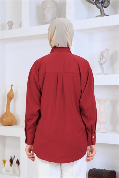 Jesica Gömlek Bordo