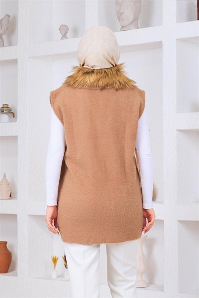 Kürklü Angora Yelek Bisküvi