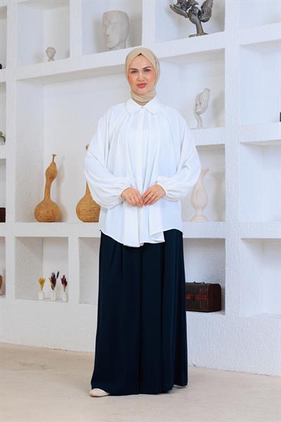 Pilise Tunik Beyaz