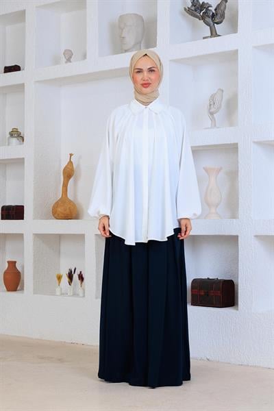 Pilise Tunik Beyaz