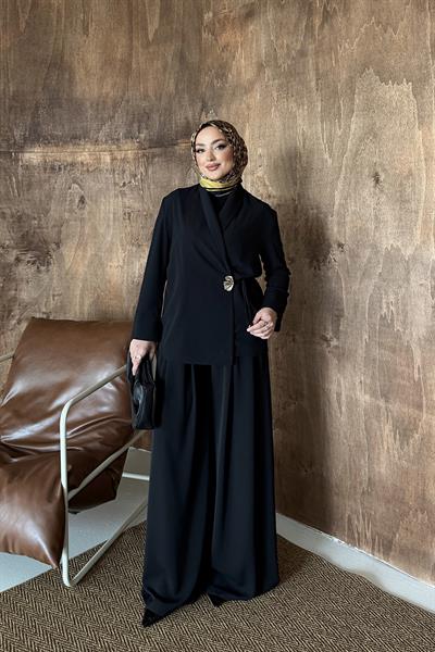 Rita Ceket Pantolonlu Takım Siyah