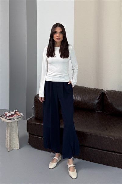 Spor Krep Pantolon Lacivert