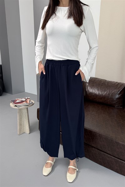 Spor Krep Pantolon Lacivert