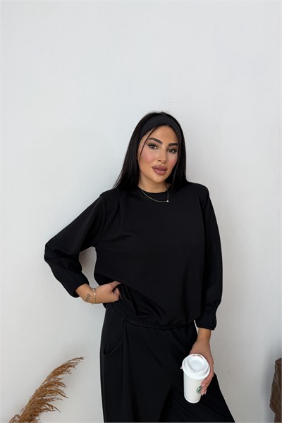 Vatkalı İkili Modal Takım Siyah