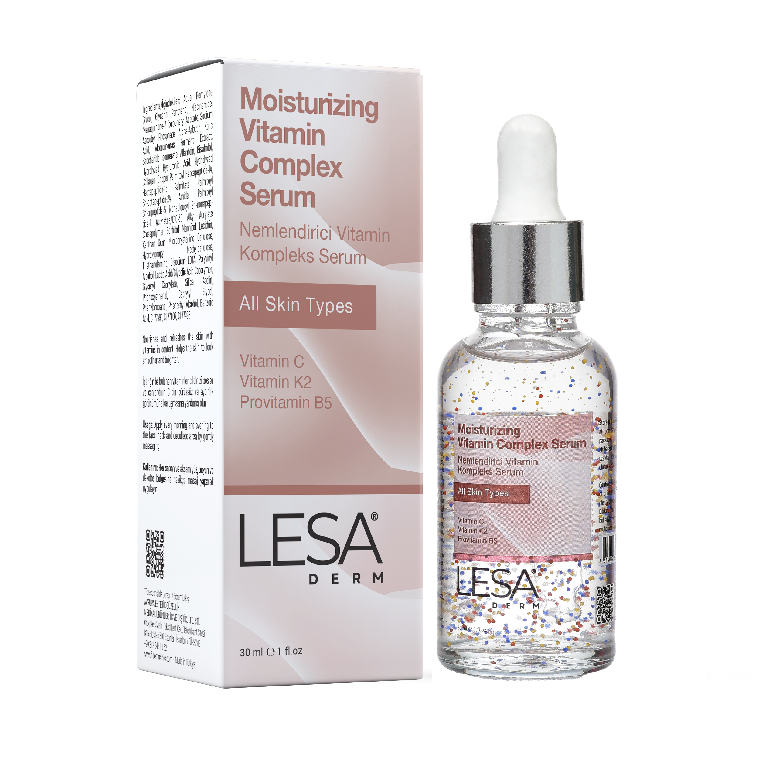 Lesaderm Nemlendirici Vitamin Komplex Serum