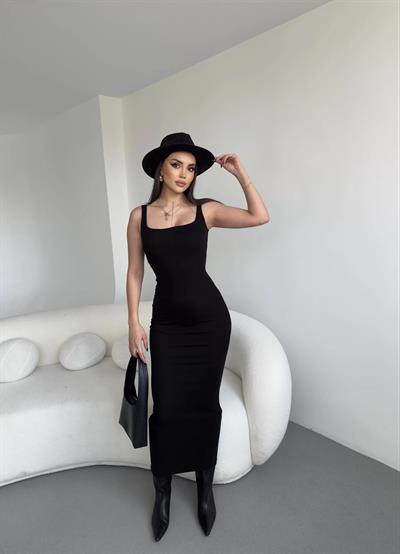 Askılı Midi Elbise