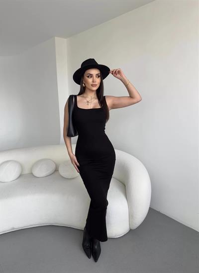 Askılı Midi Elbise