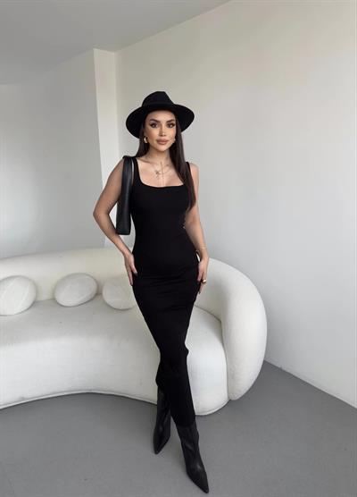 Askılı Midi Elbise