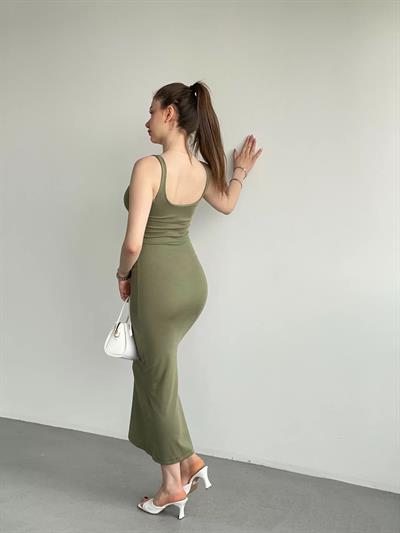 Askılı Midi Elbise