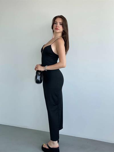 Askılı Pole Premium Elbise