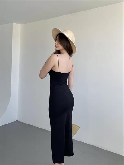 Askılı Premium Midi Elbise