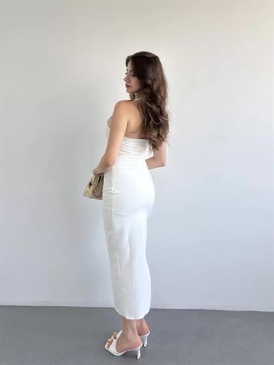 Atlas Kumaş Basic Elbise