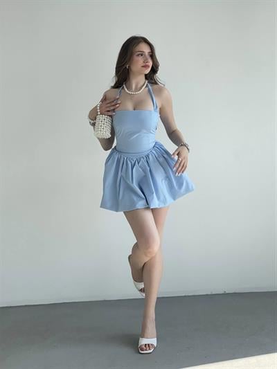 Balon Halter Premium Elbise