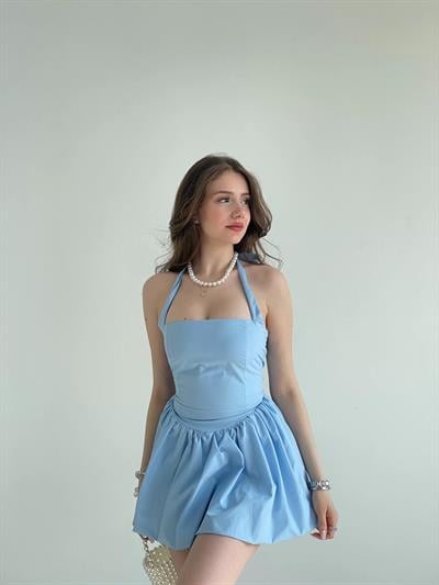 Balon Halter Premium Elbise