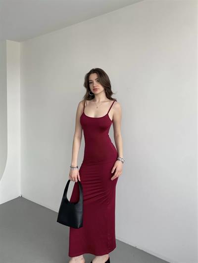 Basic Askılı Poliamid Elbise