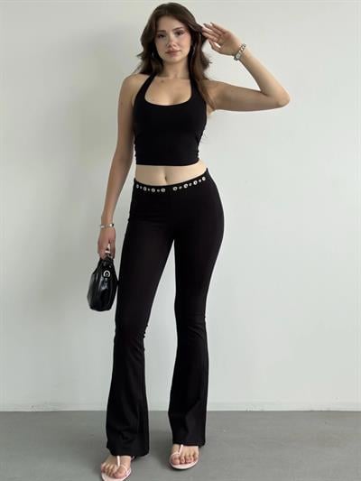 Bel Detay İspanyol Pantolon