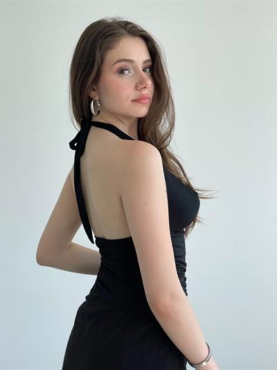 Bel Tokalı Halter Bluz