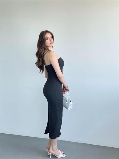 Bürümcük Straplez Elbise