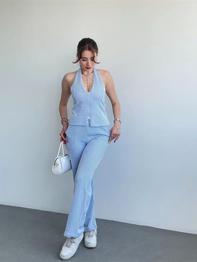 Çizgili Halter Takım