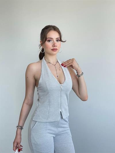 Çizgili Halter Takım