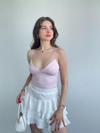 Dalgıç Kumaş Askılı Crop