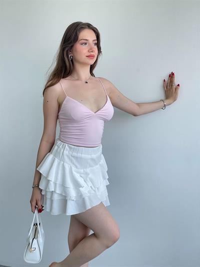 Dalgıç Kumaş Askılı Crop