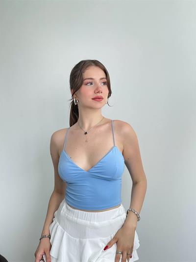 Dalgıç Kumaş Askılı Crop