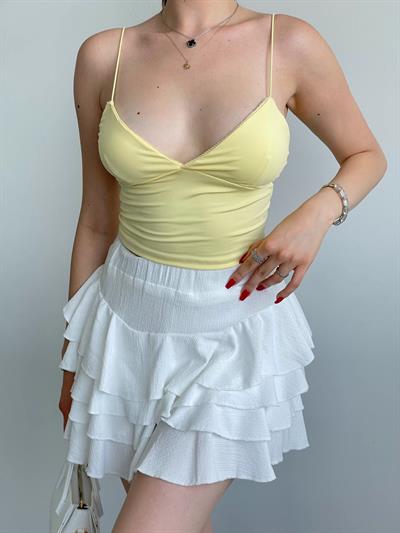 Dalgıç Kumaş Askılı Crop