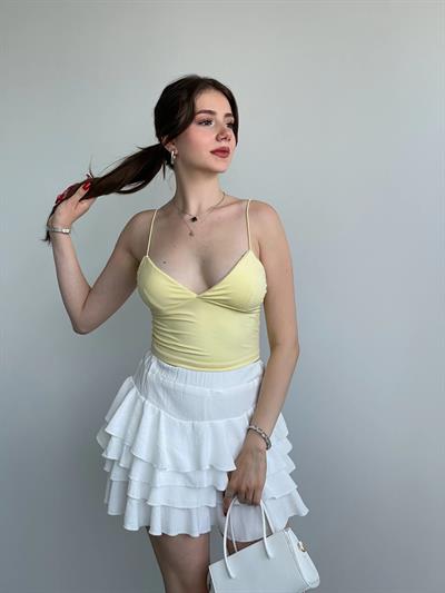 Dalgıç Kumaş Askılı Crop