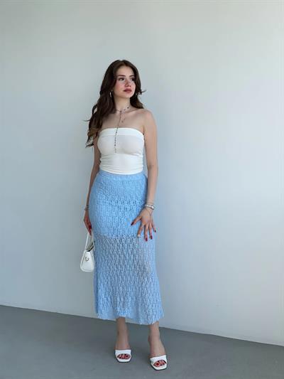 Dantel Astarlı Etek