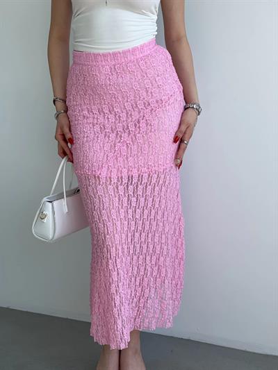 Dantel Astarlı Etek