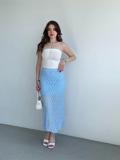 Dantel Astarlı Etek