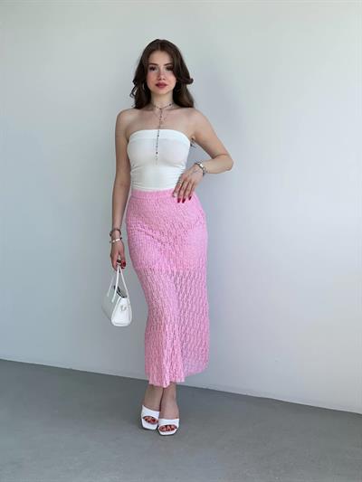 Dantel Astarlı Etek