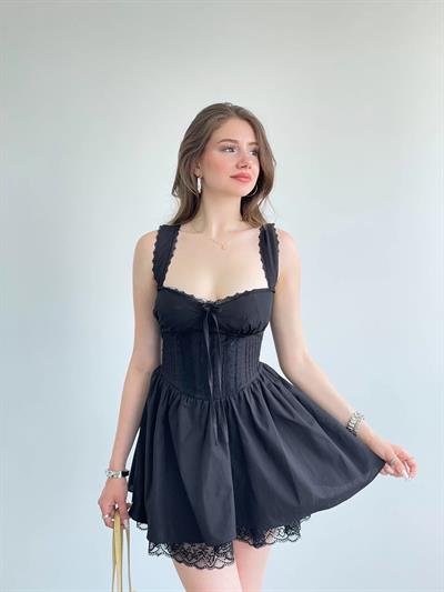 Dantel Frau Korseli Elbise